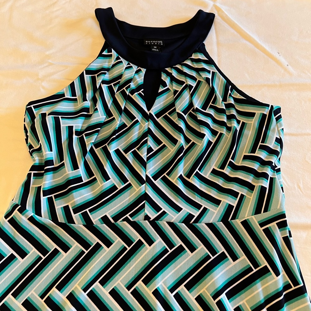 Ladies geometric print dress